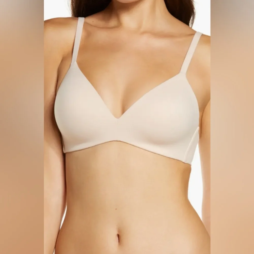 Wacoal How Perfect Wire Free T-shirt Bra Rose Dust, New Without Tag - Picture 2 of 16